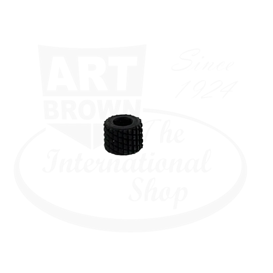 S.T. Dupont steel flint wheel replacement part, black textured cylindrical striker for Ligne 2 and Le Grand lighters, knurled surface design