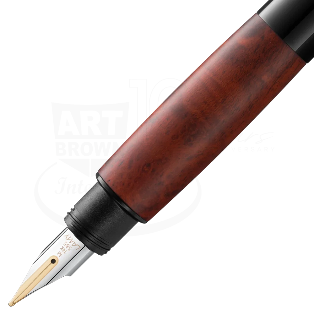 LAMY Accent Brilliant Briarwood Medium Fountain Pen, L98BYM
