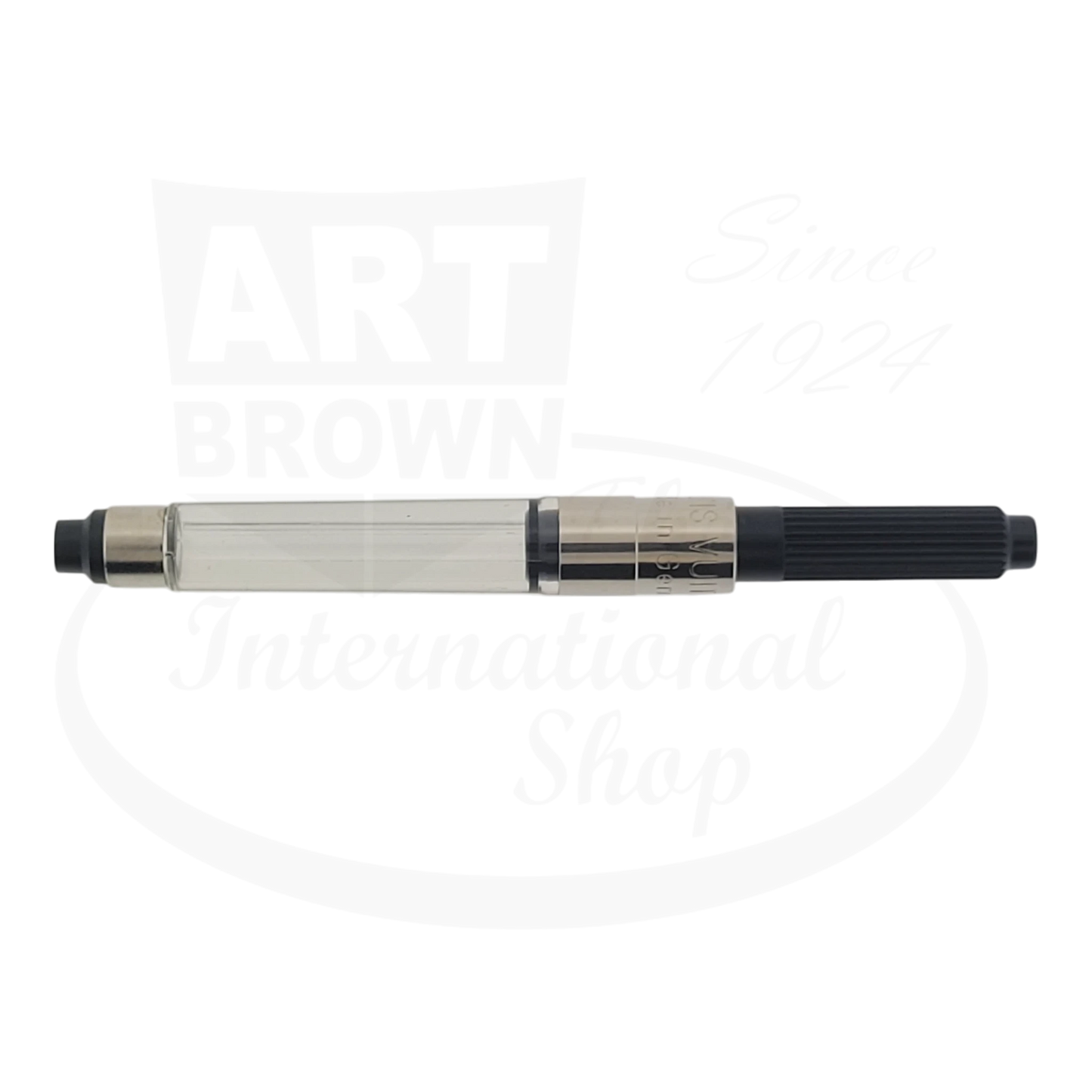 Louis Vuitton chrome plated fountain pen converter.