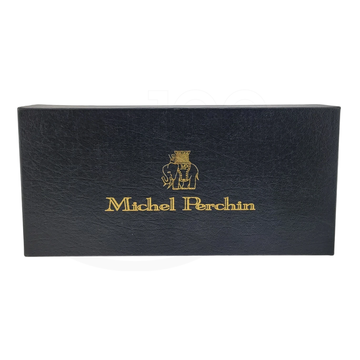 Michel Perchin MP5 MP5BG1102 black leather presentation case with gold logo