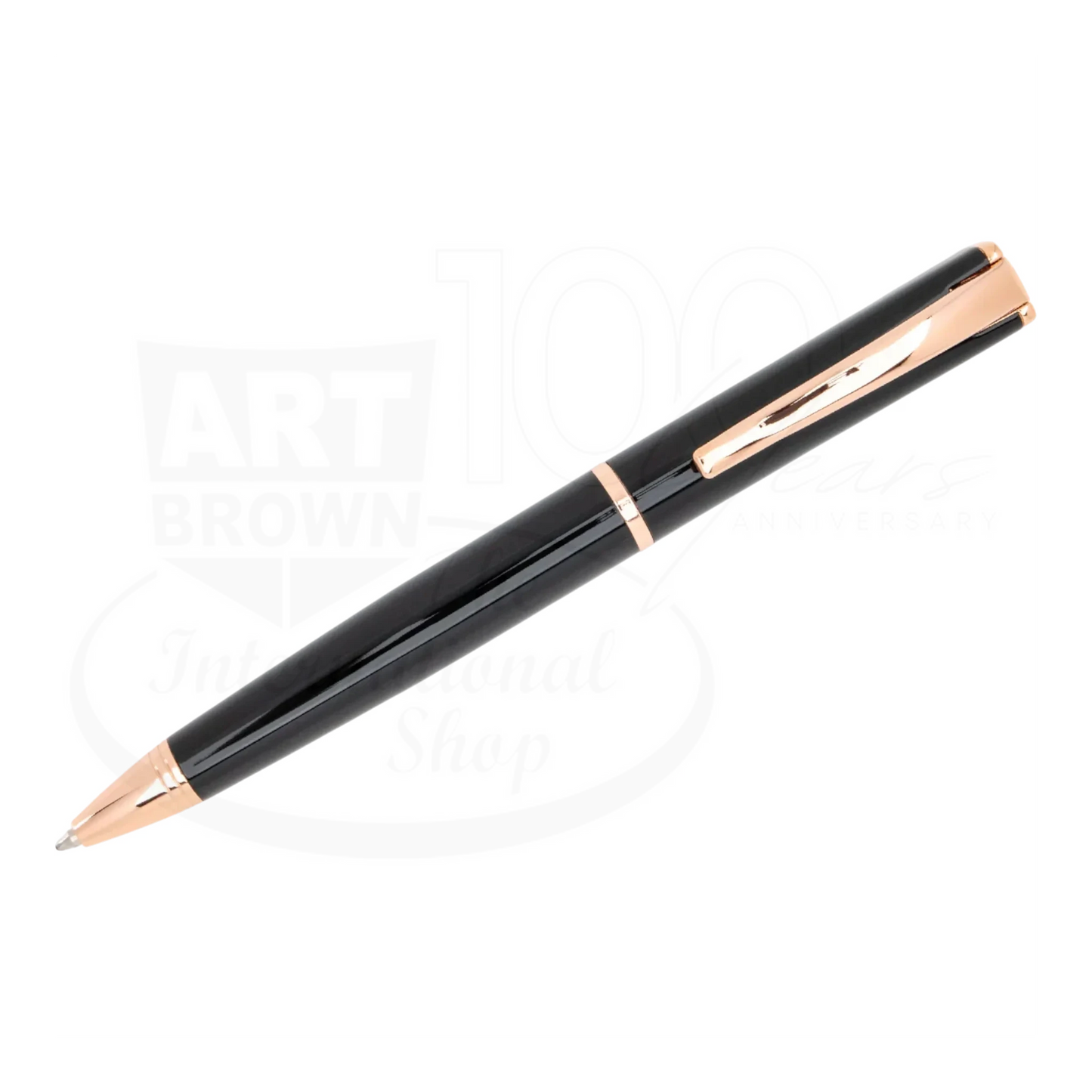 Monteverde Impressa Black with Rose Gold Finish Ballpoint Pen, MV29865