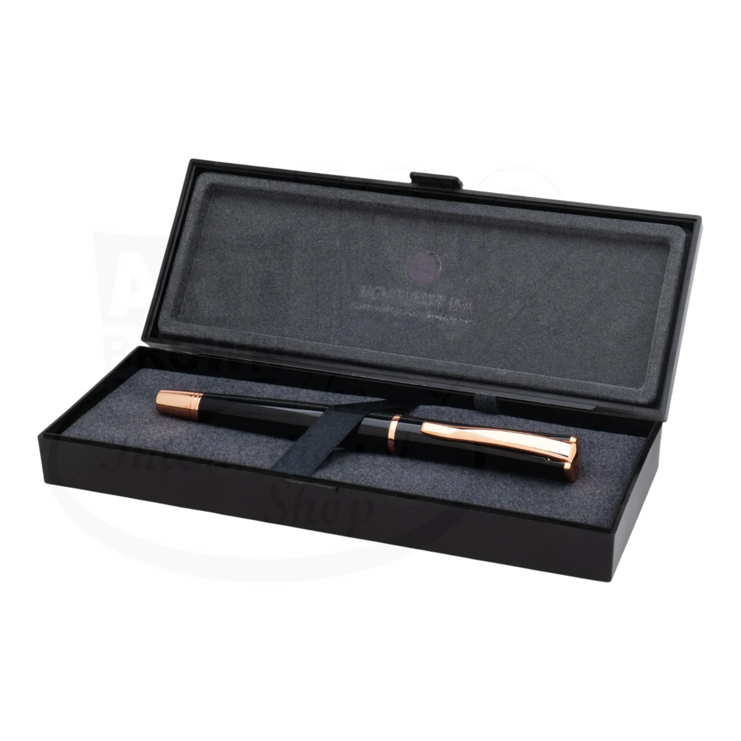 Monteverde Impressa Black with Rose Gold Finish Rollerball Pen, MV29866