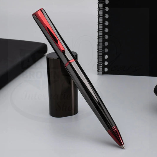 Monteverde Impressa Gunmetal with Red Finish Ballpoint Pen, MV29875