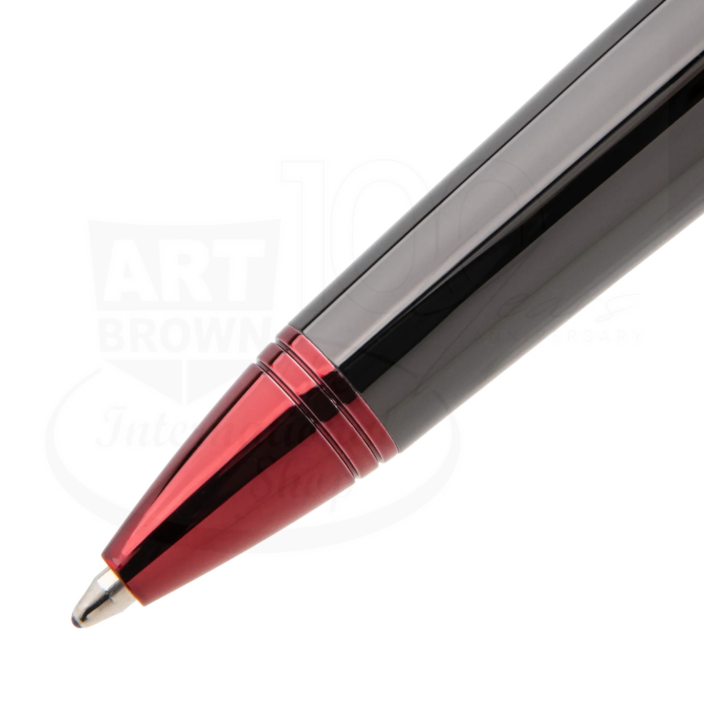 Monteverde Impressa Gunmetal with Red Finish Ballpoint Pen, MV29875