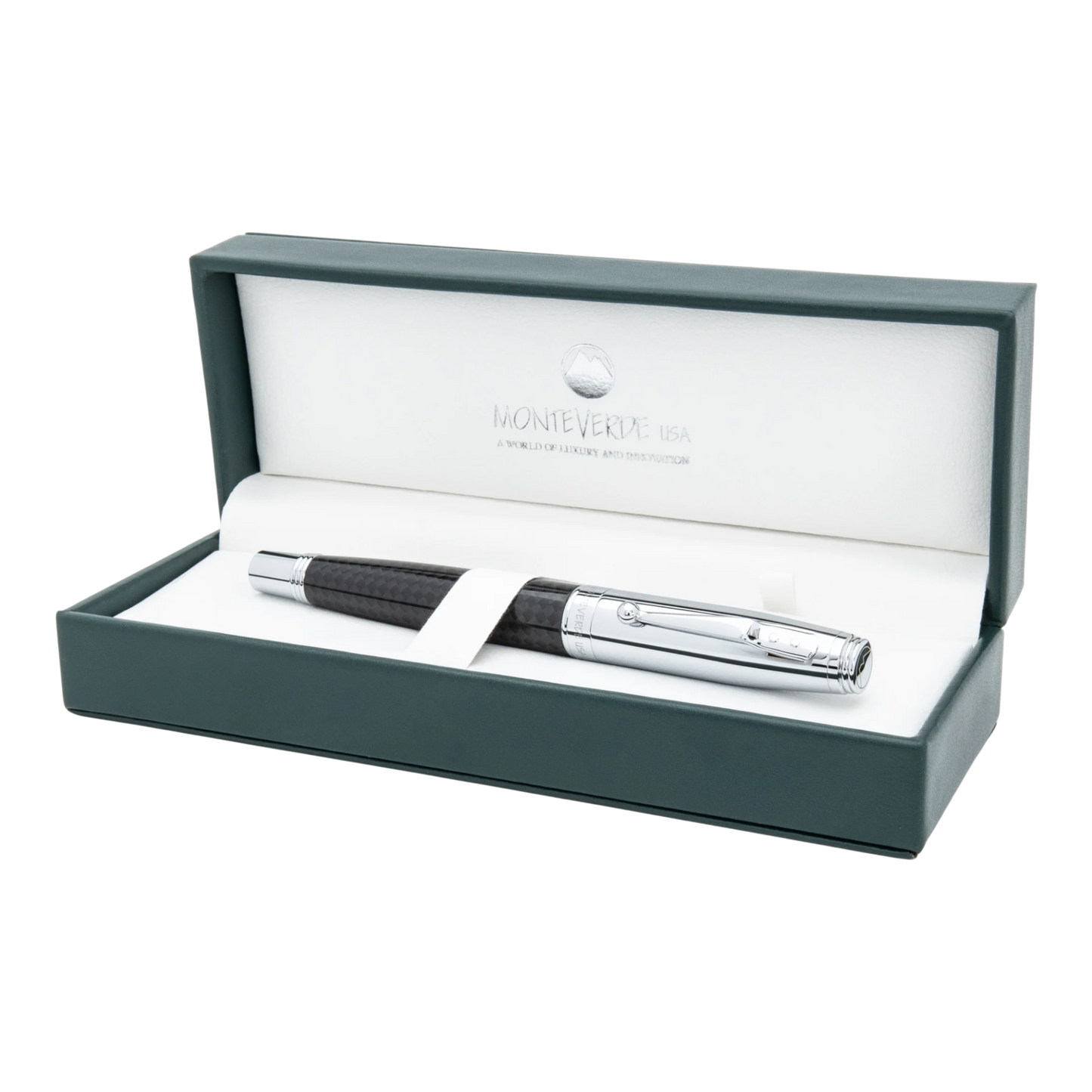 Monteverde Invincia Black & Chrome Rollerball Pen, MV40064