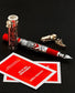 Montegrappa limited edition monopoly pen with playing cards