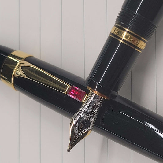 Preowned Montblanc Boheme Ruby Fountain Pen & Mechanical Pencil Set