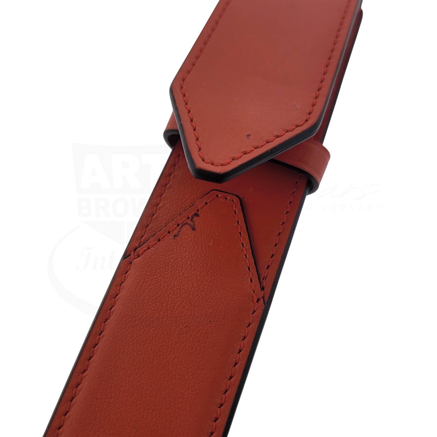 Preowned Montblanc Mesiterstuck Red Leather 1-Pen Case