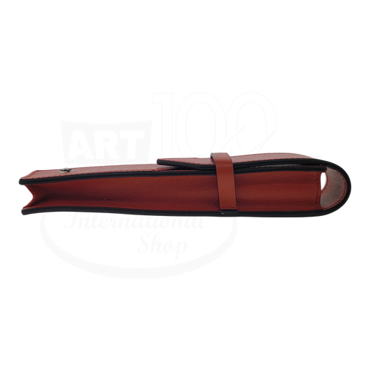 Preowned Montblanc Mesiterstuck Red Leather 1-Pen Case