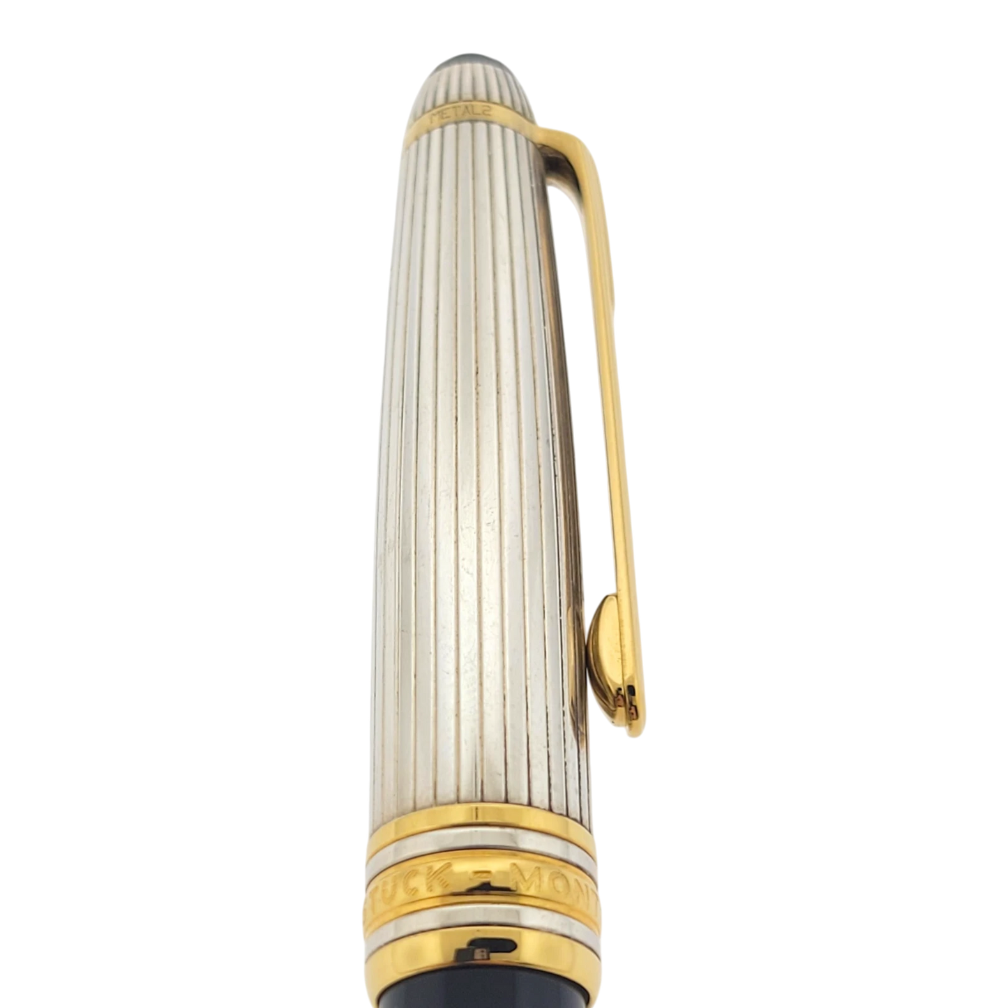 Preowned Montblanc Meisterstück Solitaire Doué Sterling Silver & Gold-Plated Rollerball Pen