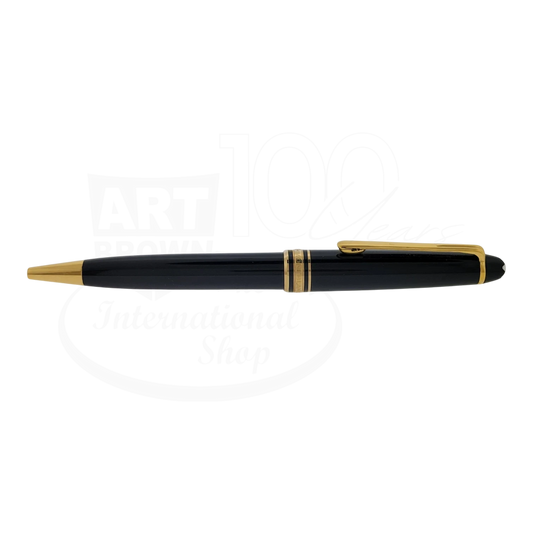 Preowned Montblanc 164 Mesiterstuck Black & Gold Ballpoint Pen