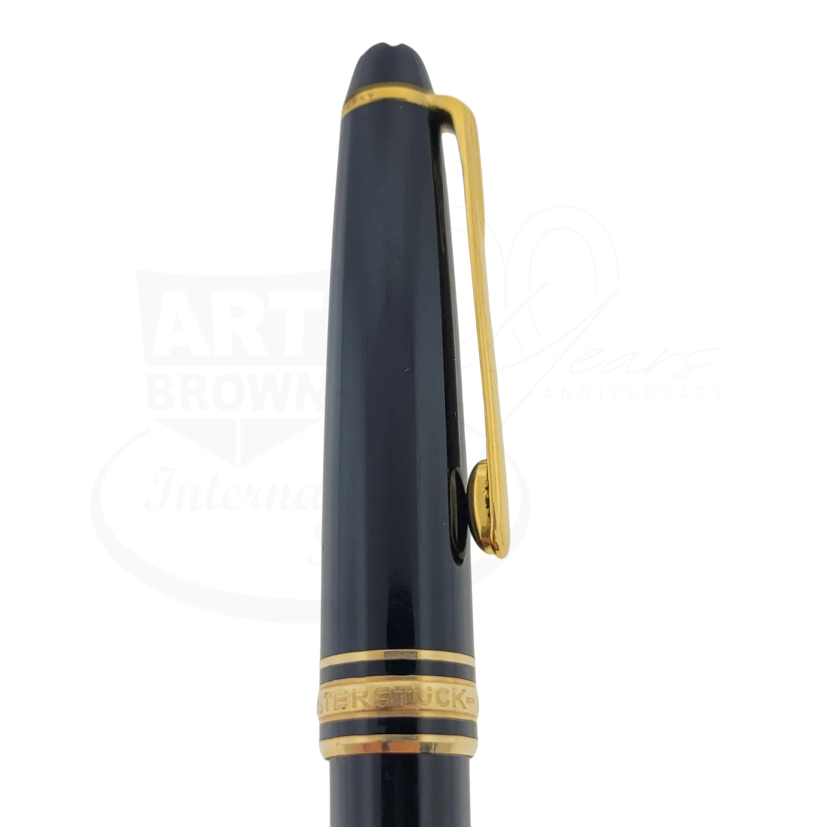 Preowned Montblanc 164 Mesiterstuck Black & Gold Ballpoint Pen