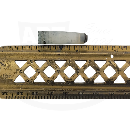 Cap sleeve for Montblanc classic fountain pen, with ruler for size reference.