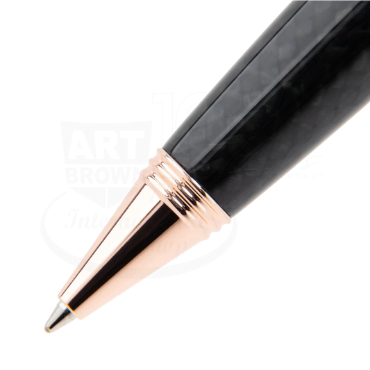 Monteverde Invincia Deluxe Carbon Fiber & Rose Gold Ballpoint Pen, MV41292