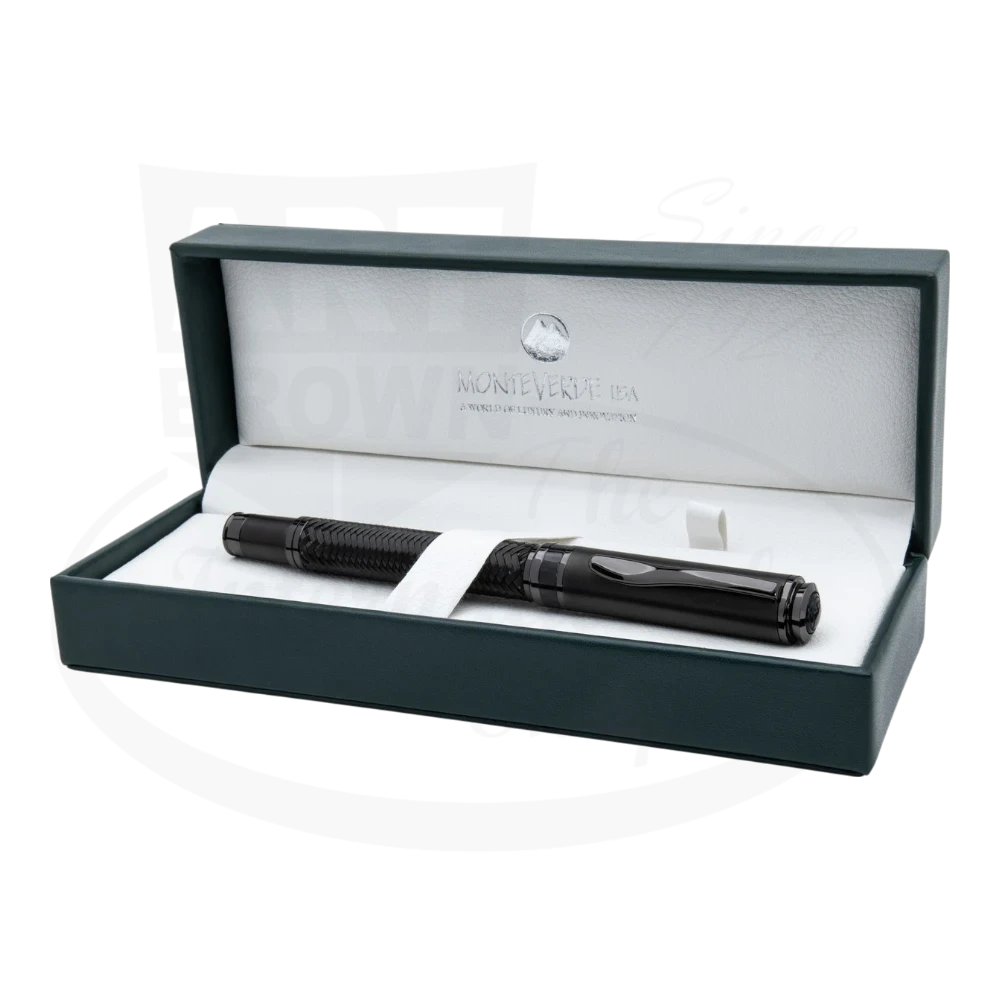 Monteverde Innova Formula M pen in black, set in gift box.