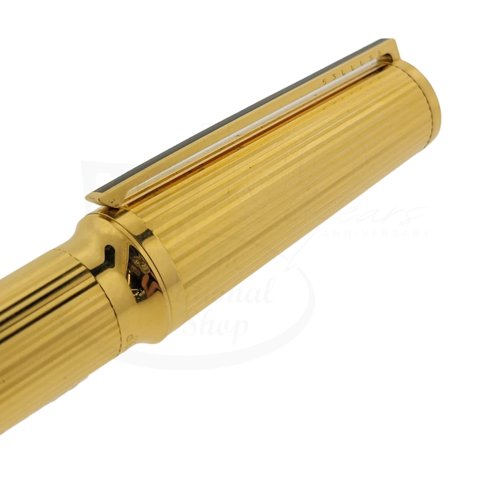 S.T. Dupont Vintage Montparnasse Gold Vertical Lines Grand Fountain Pen
