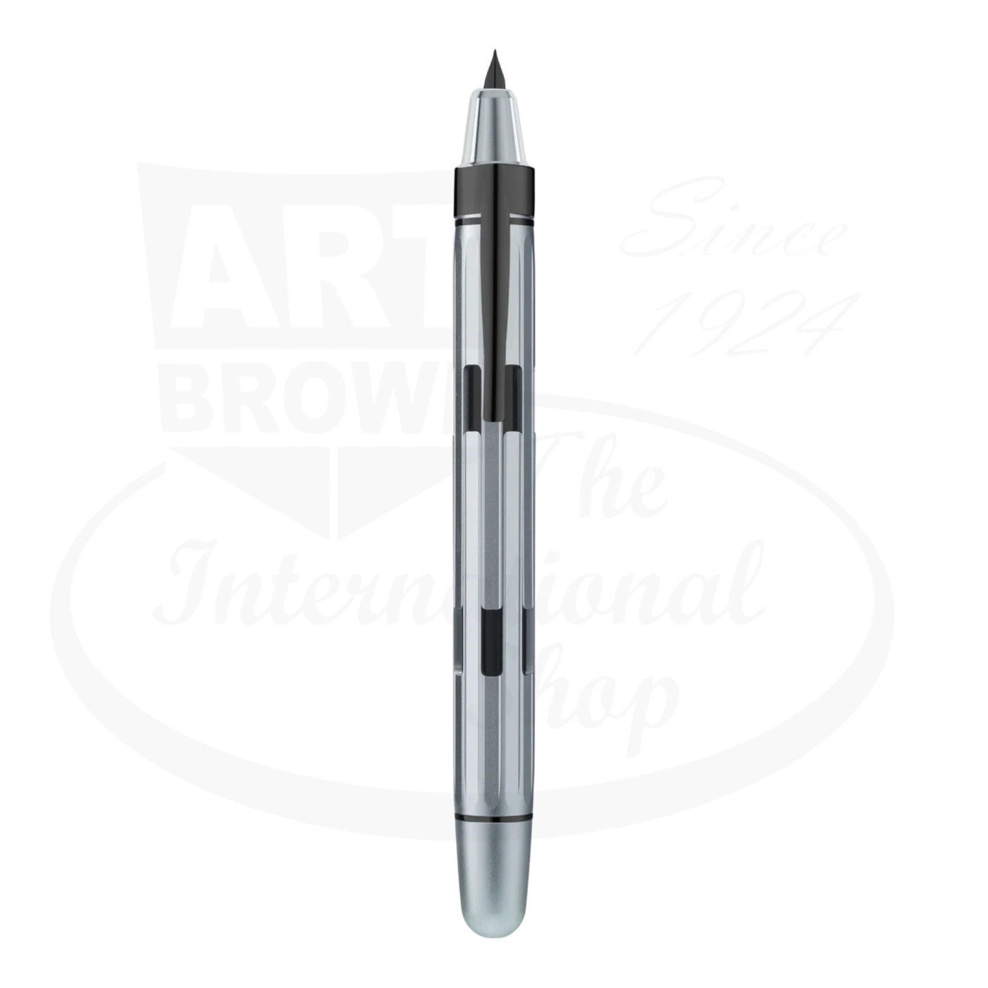 Nahvalur Eclipse Iridium aluminum capless fountain pen with twelve-sided faceted design and iridescent finish