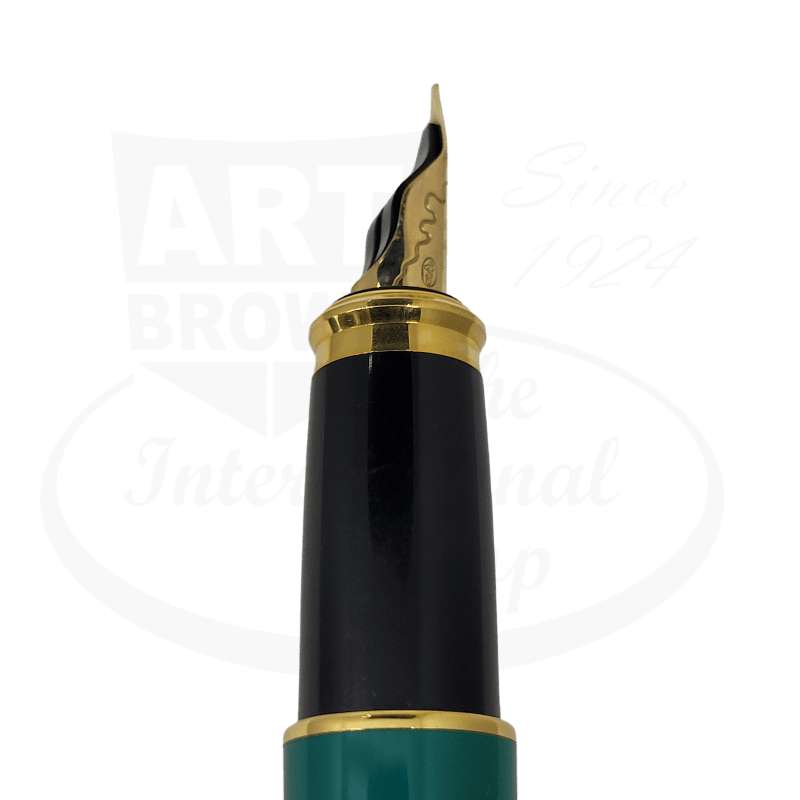 Vintage S.T. Dupont Fidelio Green & Gold Fountain Pen Display Model