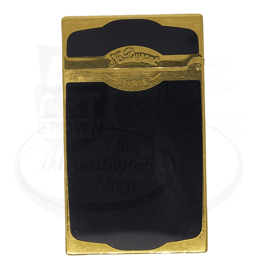 Refurbished S.T. Dupont Oscuro, Black Lacquer and Gold, 016513