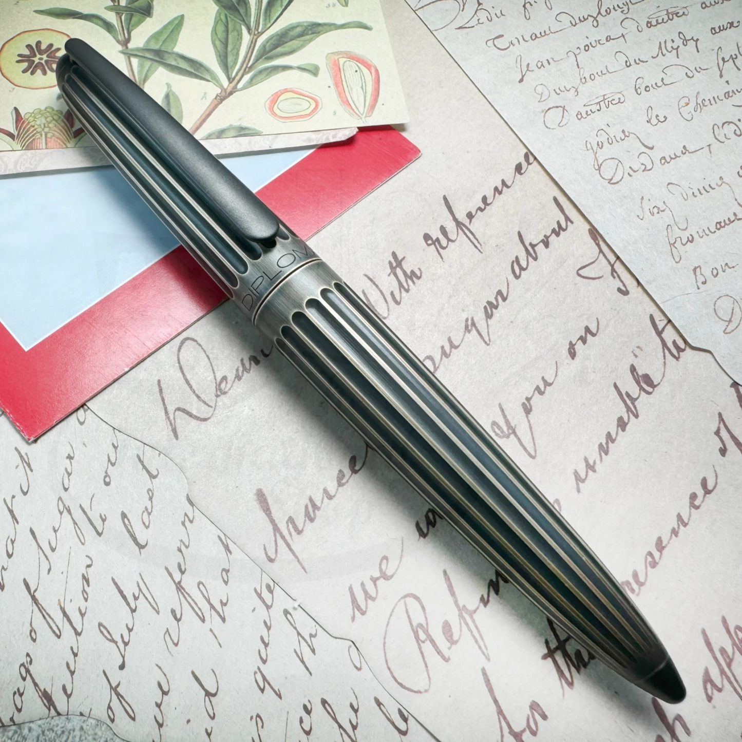 Diplomat Aero Oxyd Brass Fountain Pen, D40322025