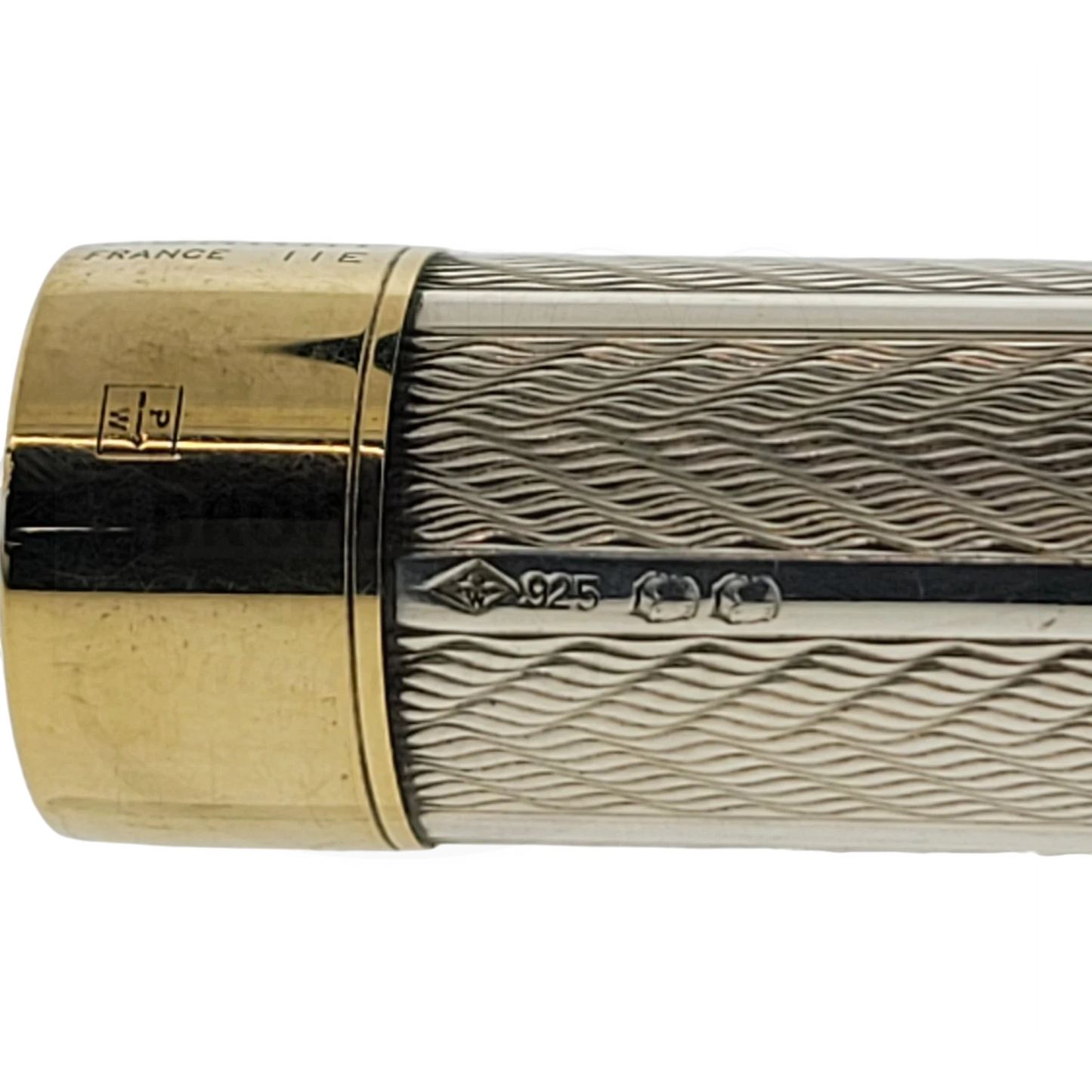Preowned Parker Sonnet .925 Sterling Silver Herringbone Rollerball Pen