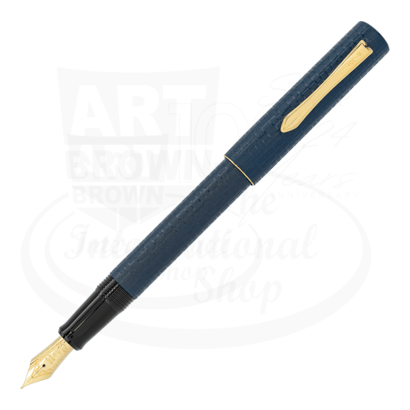 Pilot Ishime Medium Tip Fountain Pen Navy Blue