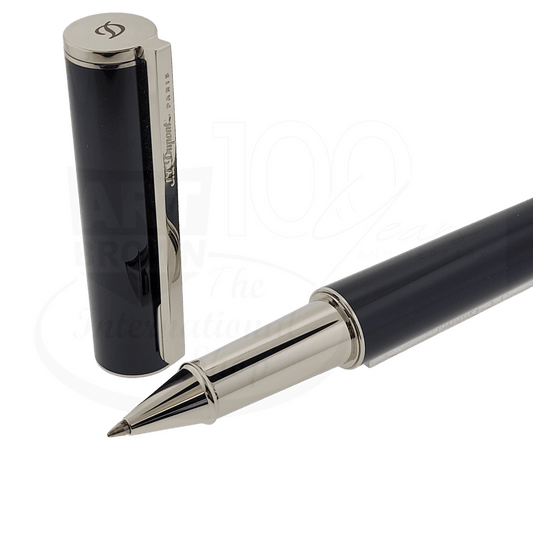Preowned S.T. Dupont Neo Classique President Black Lacquer with 4GB USB Rollerball Pen