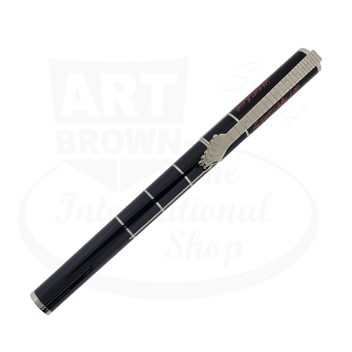 S.T. Dupont Neo-Classique Rolling Stones Fountain Pen 141032 black lacquer palladium clip engraving