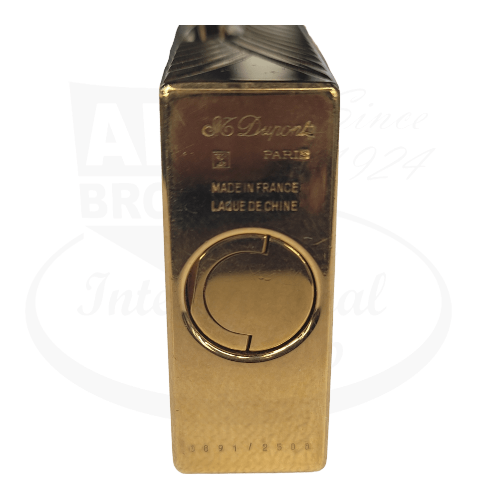 S.T. Dupont Limited Edition Teatro Hammer Lighter Red Lacquer and Gold