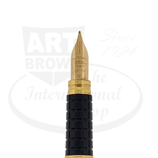 Preowned Waterman Ideal Cognac Brown Lacquer Fountain Pen