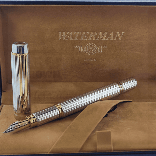 Preowned Waterman Vintage Le Man 100 Sterling Silver Medium Fountain Pen