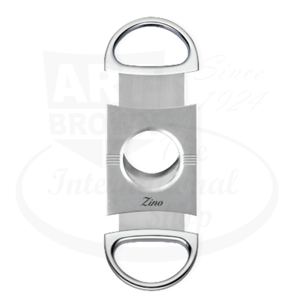 Zino Z2 Double Blade Cigar Cutter chrome stainless steel dual blades polished finish compact design