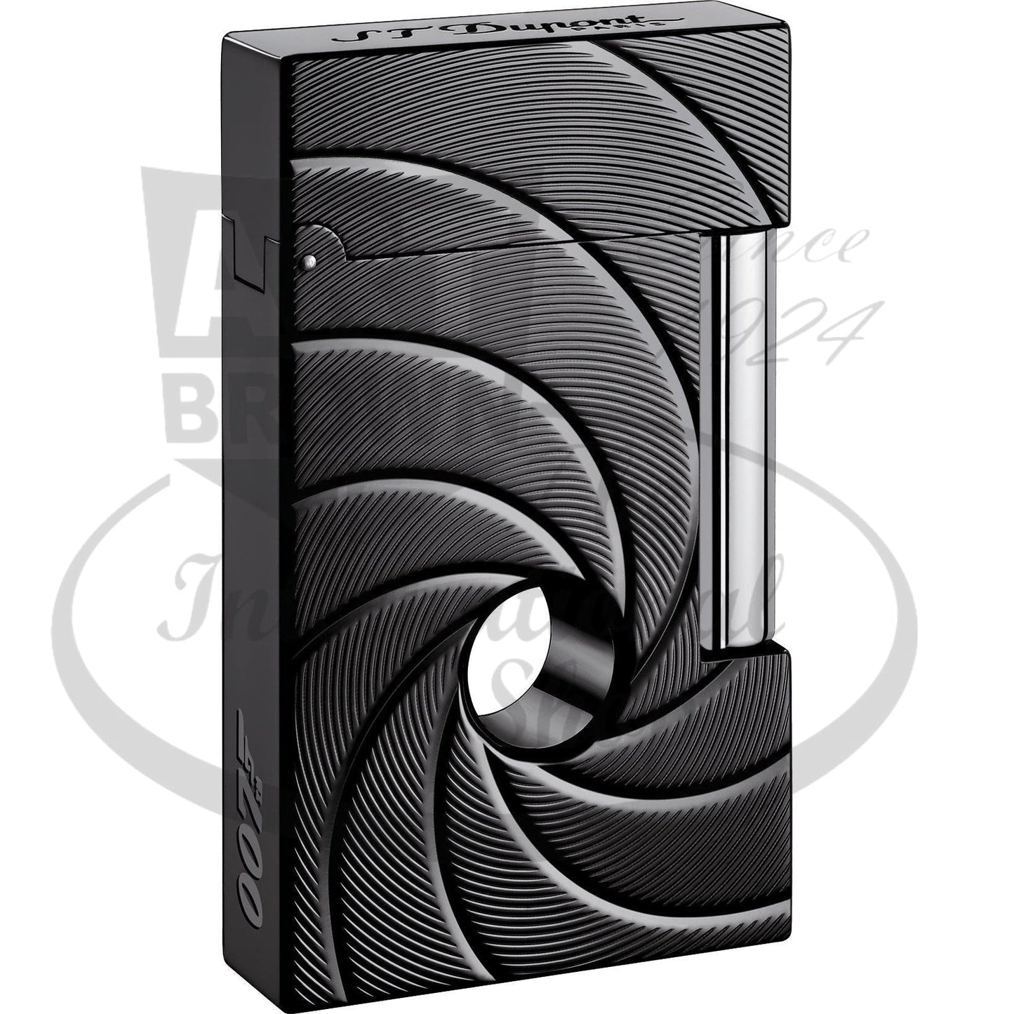S.T. Dupont Limited Edition James Bond Spectre 007 Black Ligne 2 Lighter 016157 black lacquer swirl design
