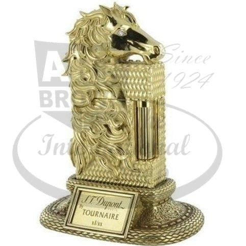 S.T. Dupont Ligne 2 Limited Edition Year of the Horse Lighter 016176 prestige gold with diamond eyes horse design