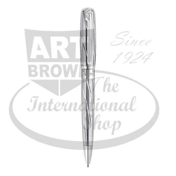 S.T. Dupont Limited Edition James Bond Spectre Palladium Ballpoint Pen 145033 sleek silver metal body with 007 engraved clip