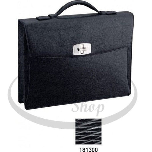 S.T. Dupont Line D Contraste Black Tourniquet Briefcase, 181300