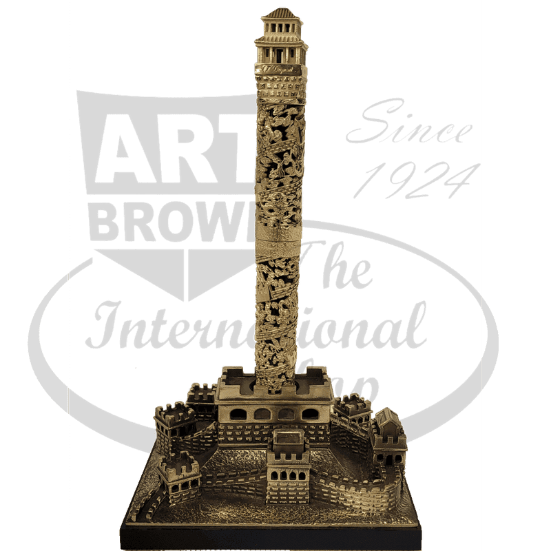 S.T. Dupont Limited Edition Tournaire Great Wall of China Fountain Pen 244661 bronze yellow gold intricate design