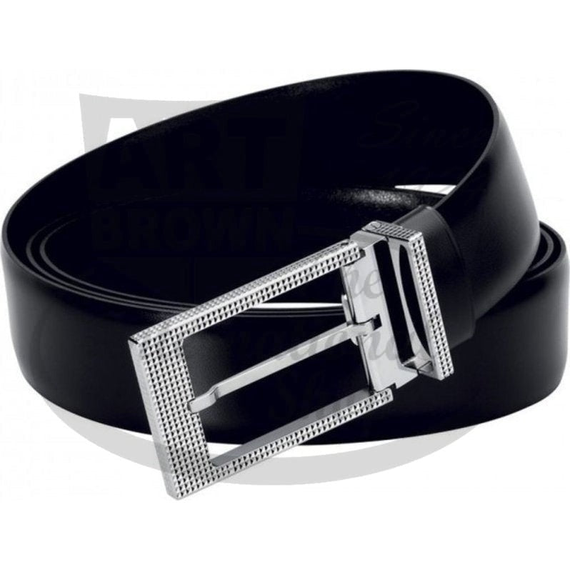 S.T. Dupont Line D Palladium Diamond Head Belt 35mm, 7150440