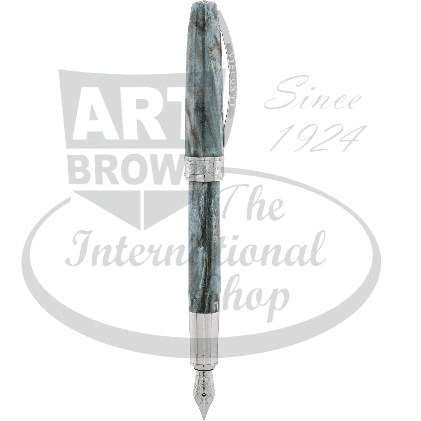 Visconti Van Gogh The Impressionist Collection Pen in blue resin with stainless steel nib and eighteen-faceted design