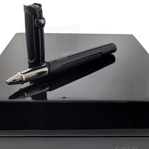S.T. Dupont Line D Armors of Tomorrow Prestige Rollerball Pen 412693 Ceramium black silver sleek design