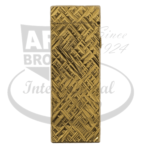 Vintage Dunhill Rollagas Gold Cross Hatch Lighter Display Model