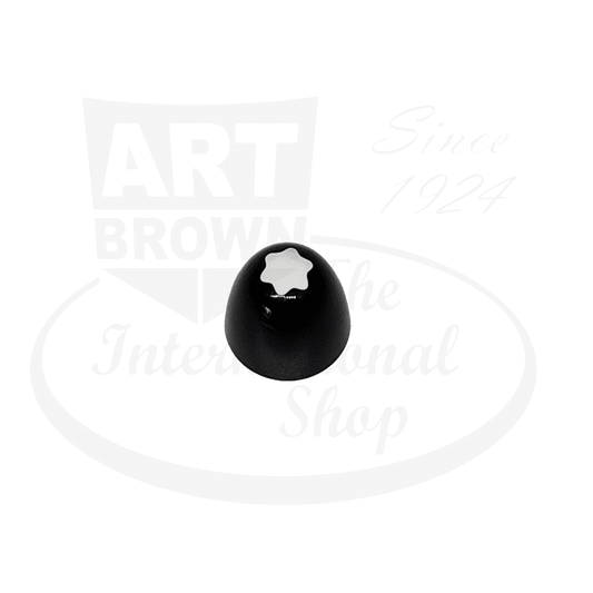 Montblanc 149 cap top in black resin with white star emblem, gently used condition with minor surface marks