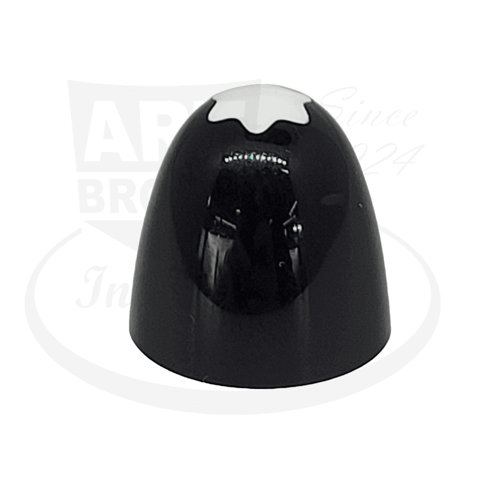 Montblanc 149 fountain pen black resin cap top with white snowcap emblem, gently used condition with minor wear marks