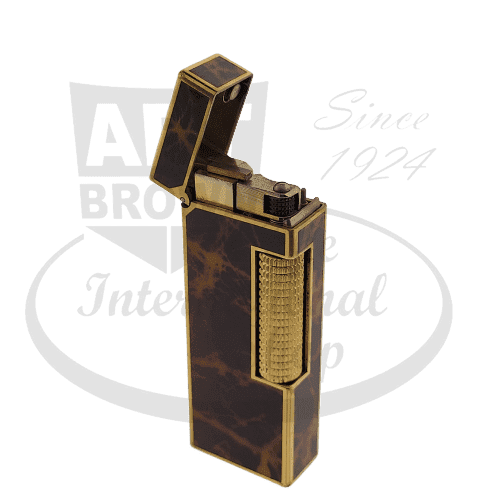 Refurbished Dunhill Rollagas Tortoise Shell Enamel and Gold