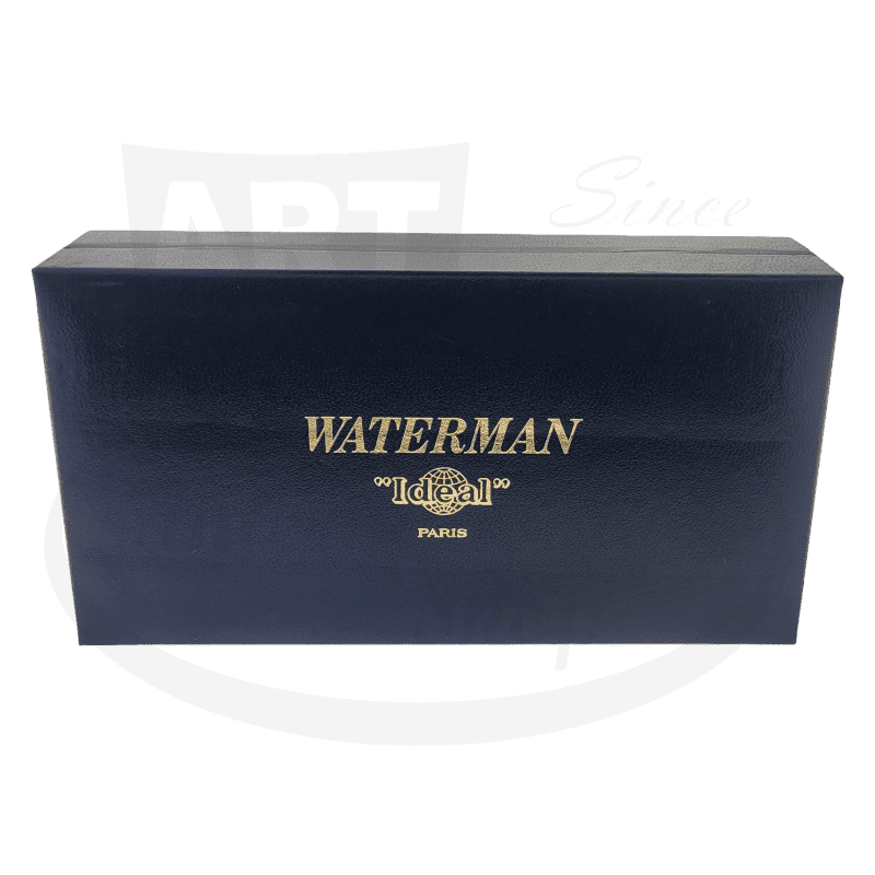 Waterman Le Man 100 vintage sterling silver fountain pen in original navy blue presentation box with gold lettering