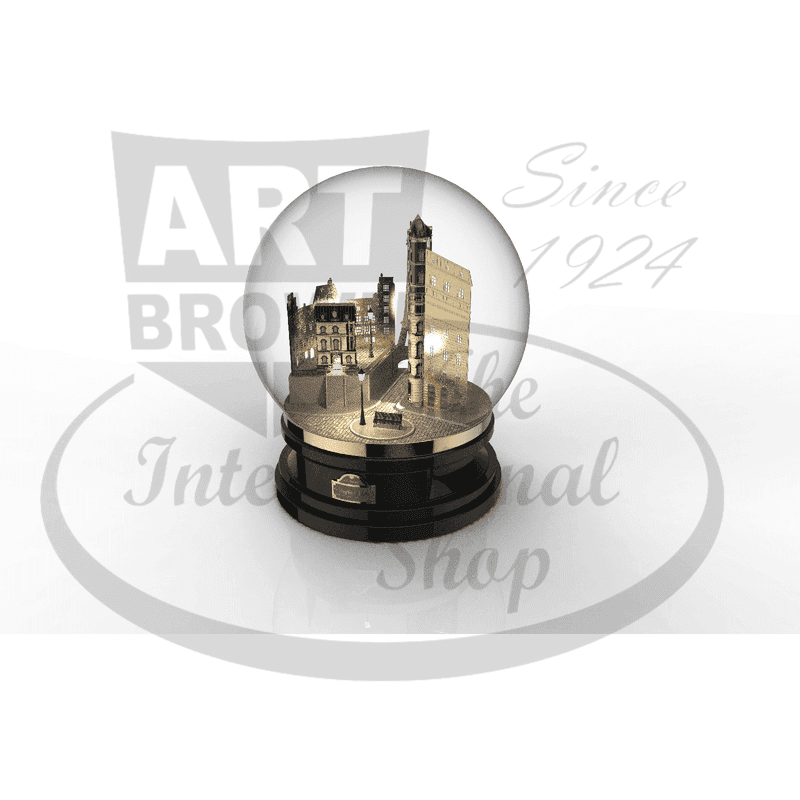 S.T. Dupont From Paris with Love Collector's Kit C2FROMPARIS glass globe with Parisian skyline on black wood base