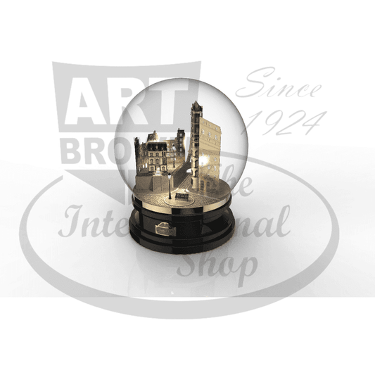 S.T. Dupont From Paris with Love Collector's Kit C2FROMPARIS glass globe with Parisian skyline on black wood base