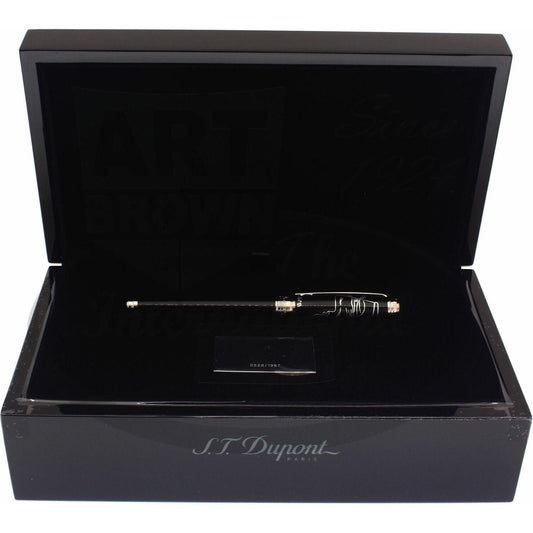S.T. Dupont Limited Edition Line D Picasso Black Palladium Rollerball Pen 412046 with black lacquer and palladium trim