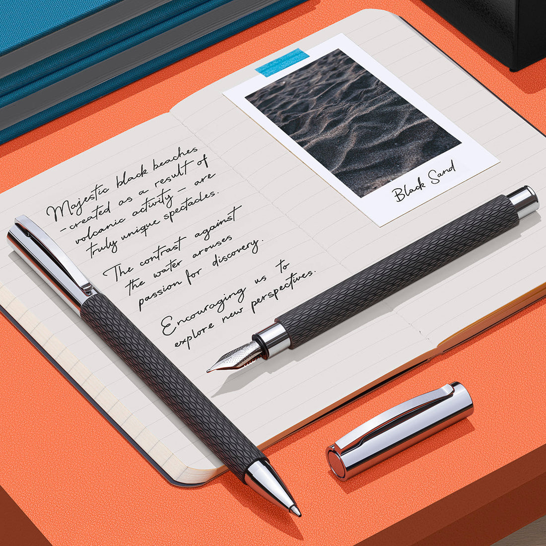 Faber-Castell Ambition OpArt black sand collection.