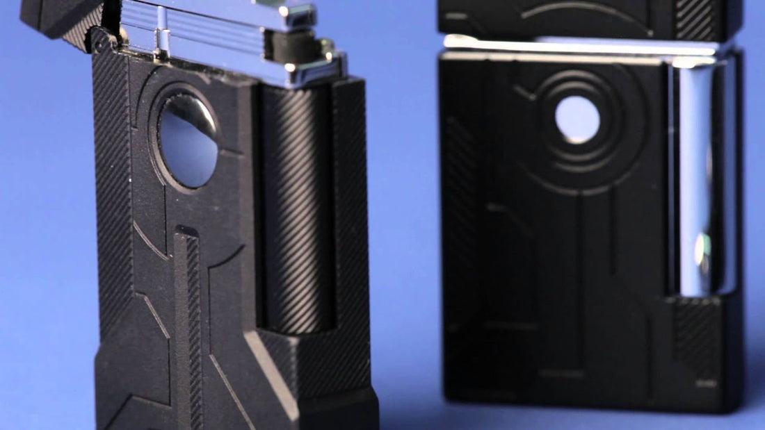 S.T. Dupont Armors of Tomorrow lighter plated with proprietary Ceramium A.C.T.